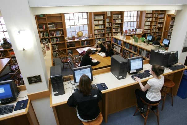 Blair Academy Interior of Timken Library